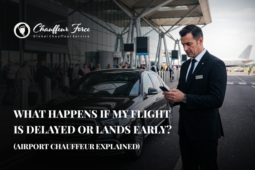What Happens If My Flight Is Delayed or Lands Early (Airport Chauffeur Explained)